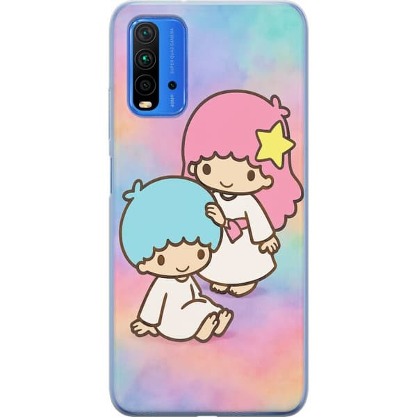 Xiaomi Redmi Note 9 4G Genomskinligt Skal Kawaii Sanrio Kiki Lola Little Twin Stars