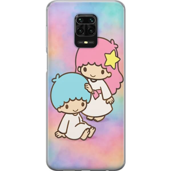 Xiaomi Redmi Note 9S Läpinäkyvä kuori Kawaii Sanrio Kiki Lola Little Twin Stars