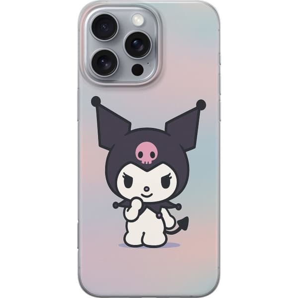 Apple iPhone 16 Pro Max Gennemsigtig cover Kawaii Sanrio Kuromi
