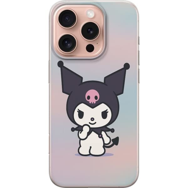 Apple iPhone 16 Pro Gennemsigtig cover Kawaii Sanrio Kuromi