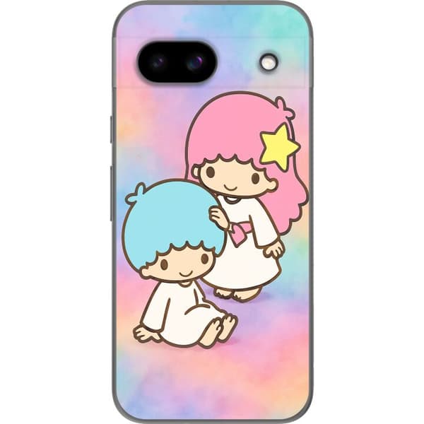 Google Pixel 8a Gennemsigtig cover Kawaii Sanrio Kiki Lola Little Twin Stars