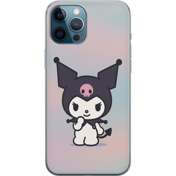 Apple iPhone 12 Pro Max Genomskinligt Skal Kawaii Sanrio Kuromi
