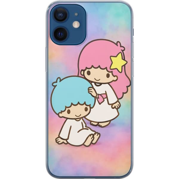 Apple iPhone 12 Gennemsigtig cover Kawaii Sanrio Kiki Lola Little Twin Stars