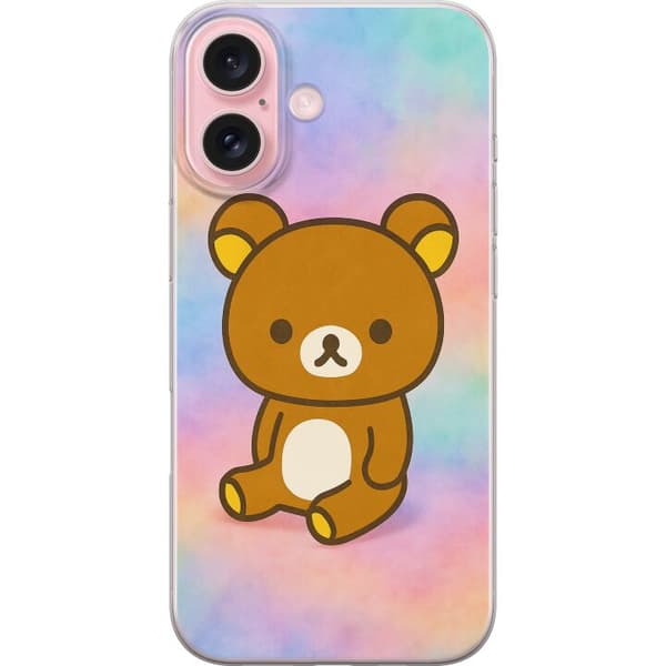 Apple iPhone 16 Gennemsigtig cover Kawaii Sanrio Rilakkuma