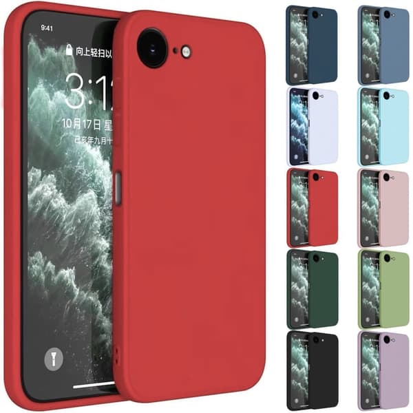 Iphone 16e skal mobilskal silikon / TPU
