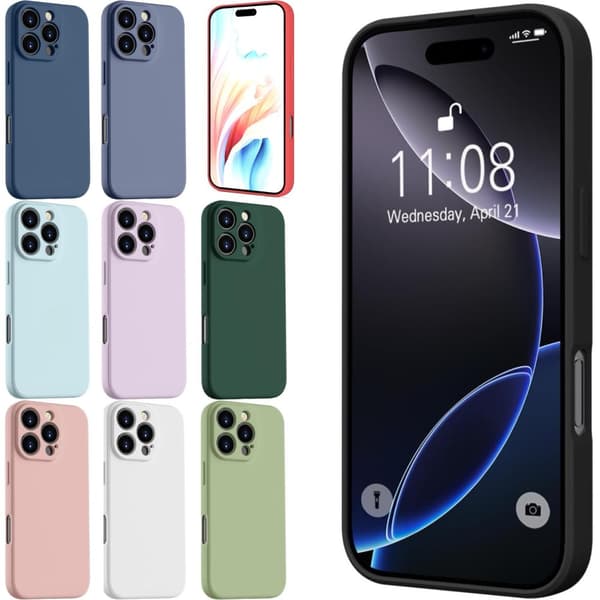 Iphone 16 Pro Max skal mobilskal silikon / TPU