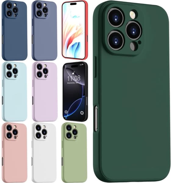 Iphone 16 Pro Max skal mobilskal silikon / TPU