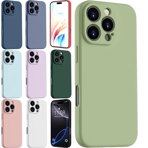 Iphone 16 Pro Max skal mobilskal silikon / TPU