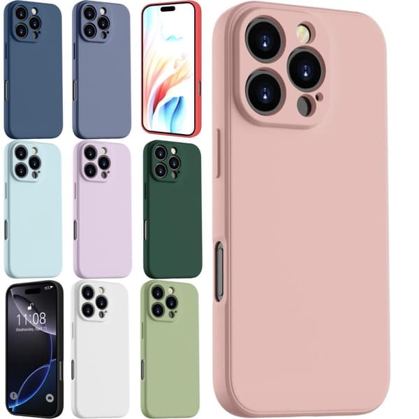 Iphone 16 Pro Max skal mobilskal silikon / TPU