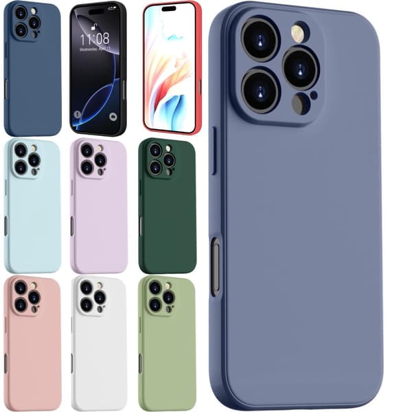 Iphone 16 Pro Max skal mobilskal silikon / TPU