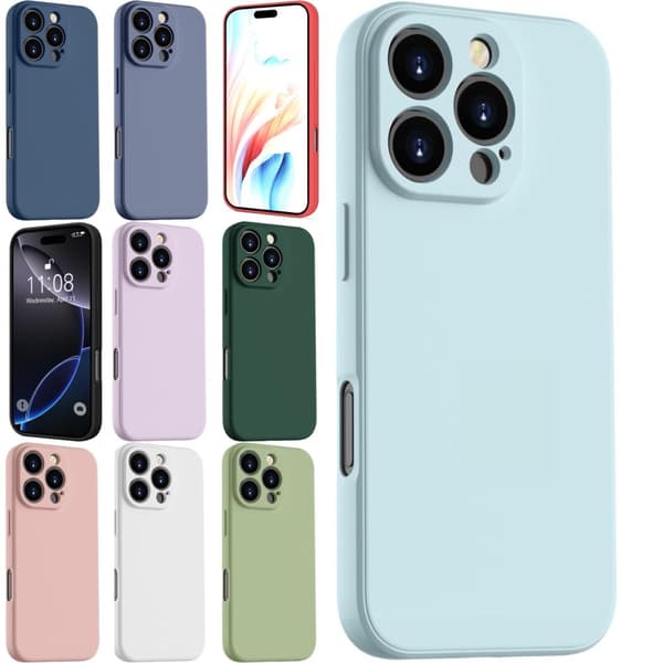 Iphone 16 Pro Max skal mobilskal silikon / TPU