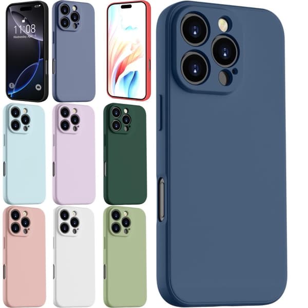 Iphone 16 Pro Max skal mobilskal silikon / TPU