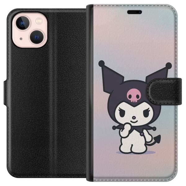 Apple iPhone 13 Tegnebogsetui Kawaii Sanrio Kuromi