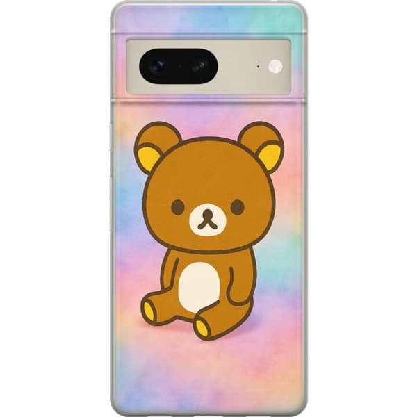 Google Pixel 7 Genomskinligt Skal Kawaii Sanrio Rilakkuma
