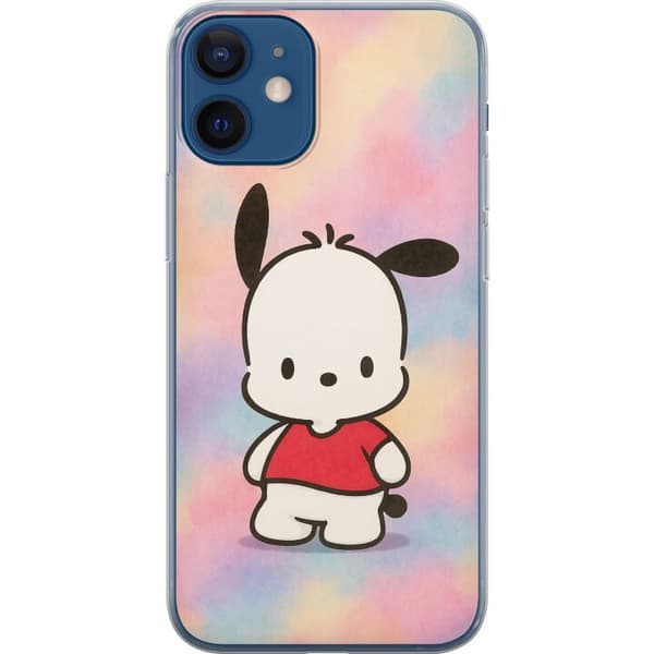 Apple iPhone 12 mini Genomskinligt Skal Kawaii Sanrio Pochacco