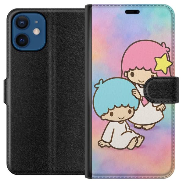 Apple iPhone 12  Tegnebogsetui Kawaii Sanrio Kiki Lola Little Twin Stars