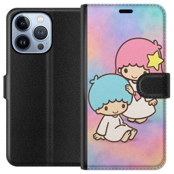 Apple iPhone 13 Pro Lompakkokotelo Kawaii Sanrio Kiki Lola Little Twin Stars