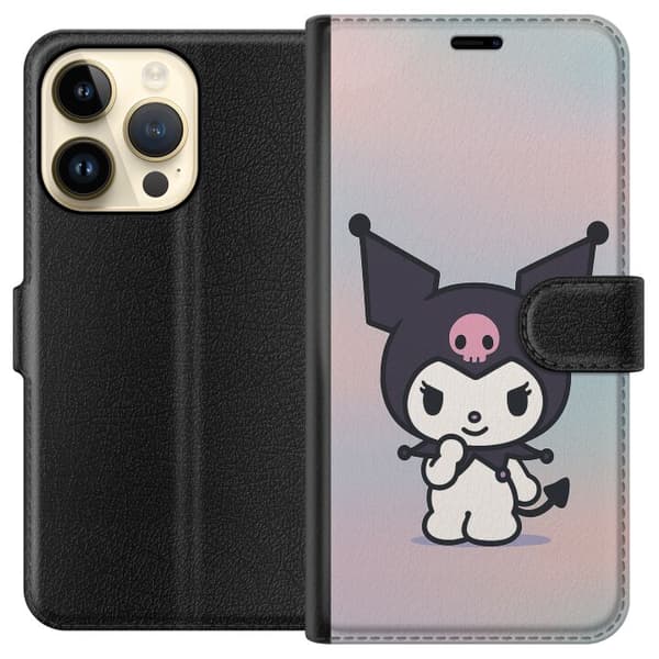 Apple iPhone 14 Pro Tegnebogsetui Kawaii Sanrio Kuromi