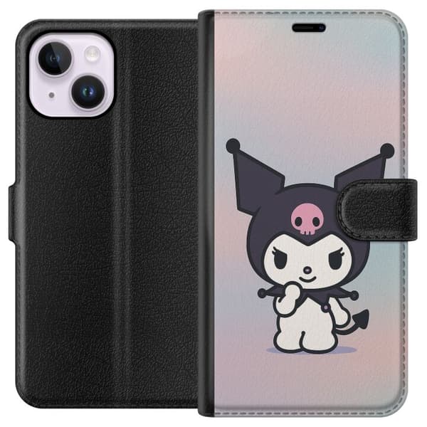Apple iPhone 14 Plus Tegnebogsetui Kawaii Sanrio Kuromi