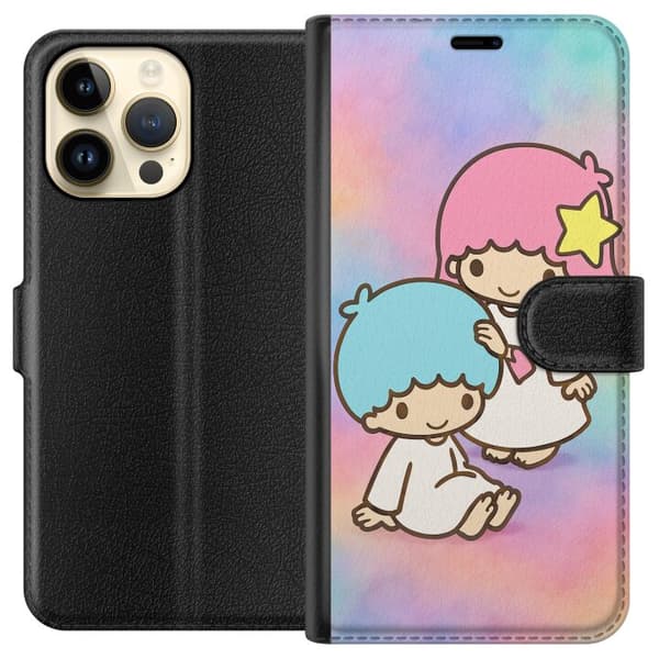 Apple iPhone 14 Pro Max Lompakkokotelo Kawaii Sanrio Kiki Lola Little Twin Stars