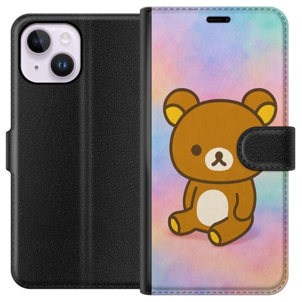 Apple iPhone 15 Plus Lommeboketui Kawaii Sanrio Rilakkuma
