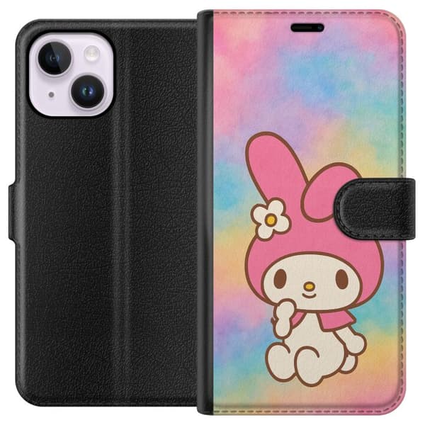 Apple iPhone 15 Plus Lompakkokotelo Kawaii Sanrio My Melody