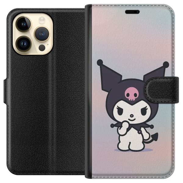 Apple iPhone 15 Pro Max Lompakkokotelo Kawaii Sanrio Kuromi