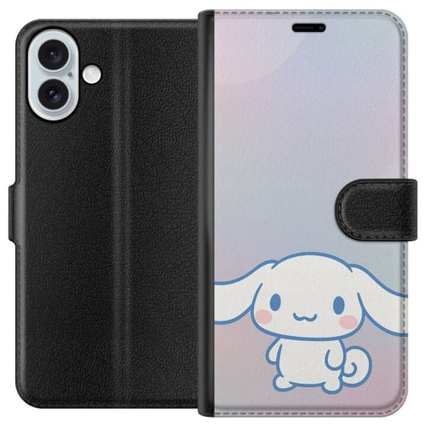 Apple iPhone 16 Plus Lompakkokotelo Kawaii Sanrio Cinnamonroll