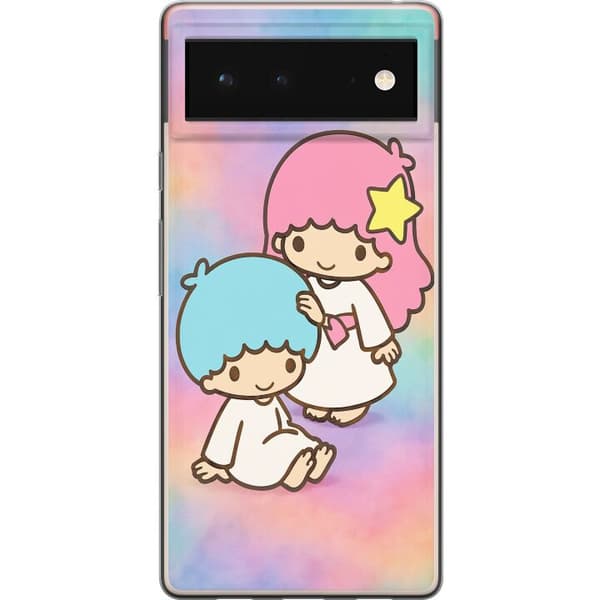 Google Pixel 6 Läpinäkyvä kuori Kawaii Sanrio Kiki Lola Little Twin Stars