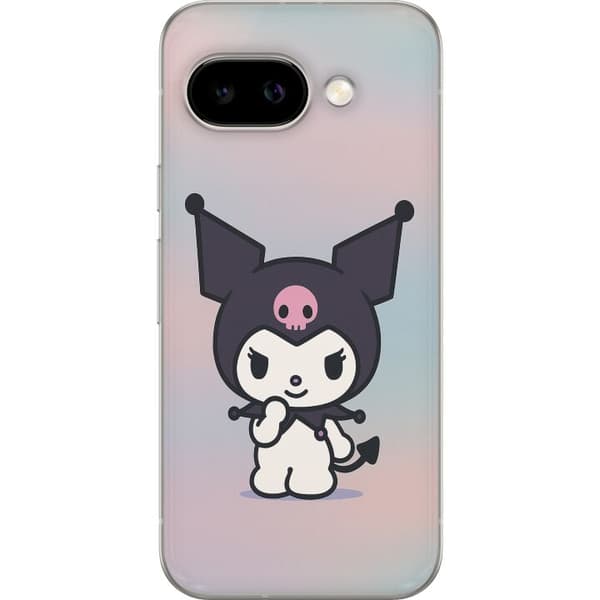 Google Pixel 9a Läpinäkyvä kuori Kawaii Sanrio Kuromi