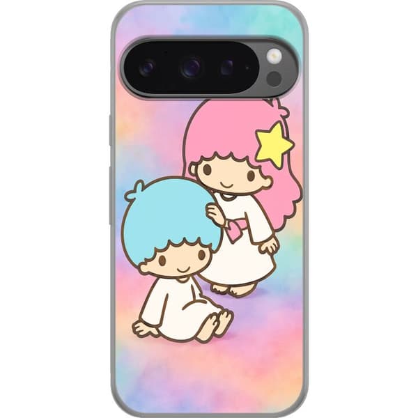 Google Pixel 9 Pro XL Läpinäkyvä kuori Kawaii Sanrio Kiki Lola Little Twin Stars
