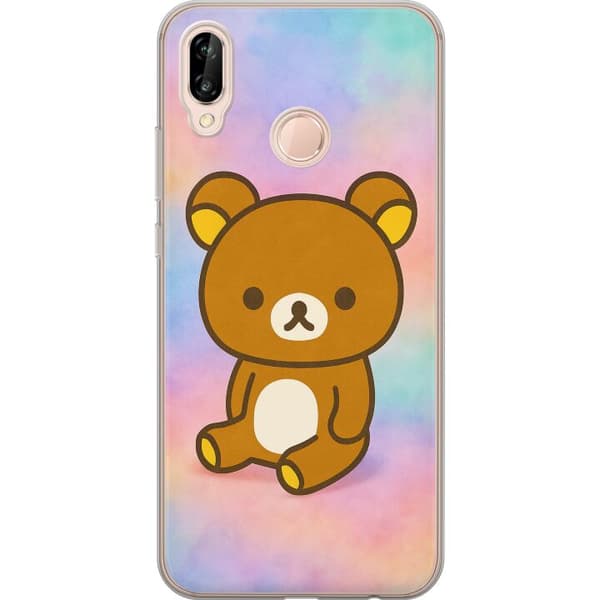 Huawei P20 lite Genomskinligt Skal Kawaii Sanrio Rilakkuma