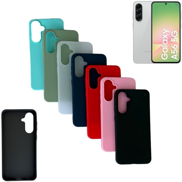 Samsung Galaxy A56 skal mobilskal silikon / TPU Svart