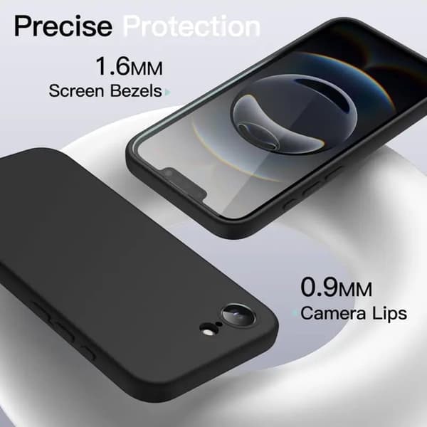 Silikon TPU skal Iphone 16e/16e5G fodral mobilskal skärmskydd