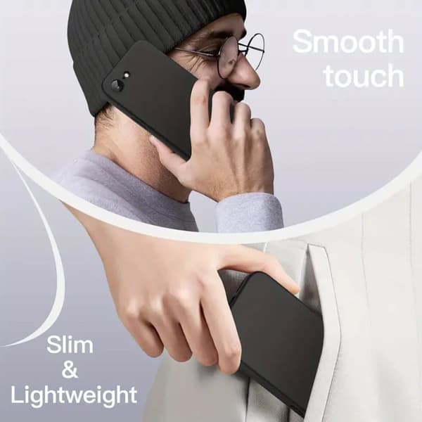 Silikon TPU skal Iphone 16e/16e5G fodral mobilskal skärmskydd