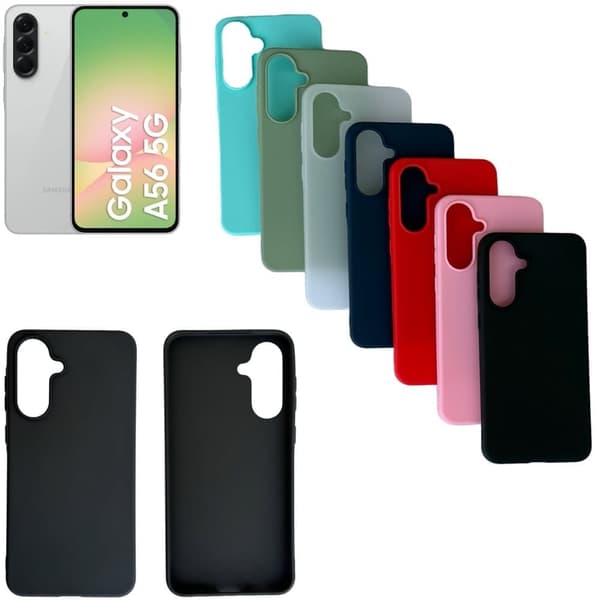 Silikon TPU skal Samsung A35/A355G fodral mobilskal skärmskydd