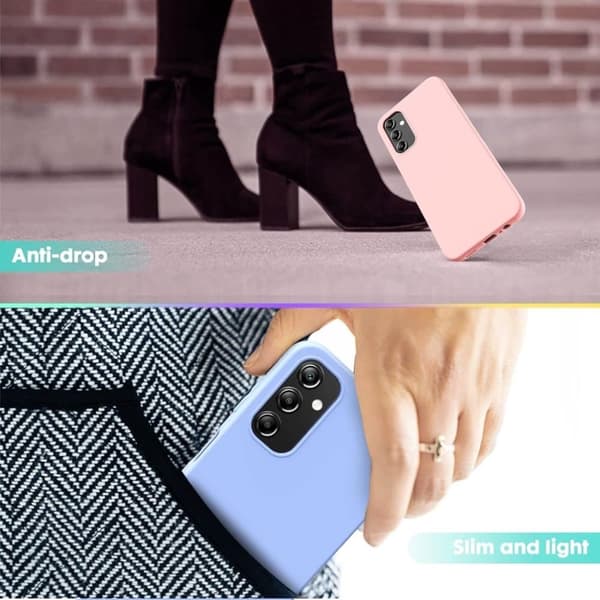 Silikon TPU skal Samsung A35/A355G fodral mobilskal skärmskydd