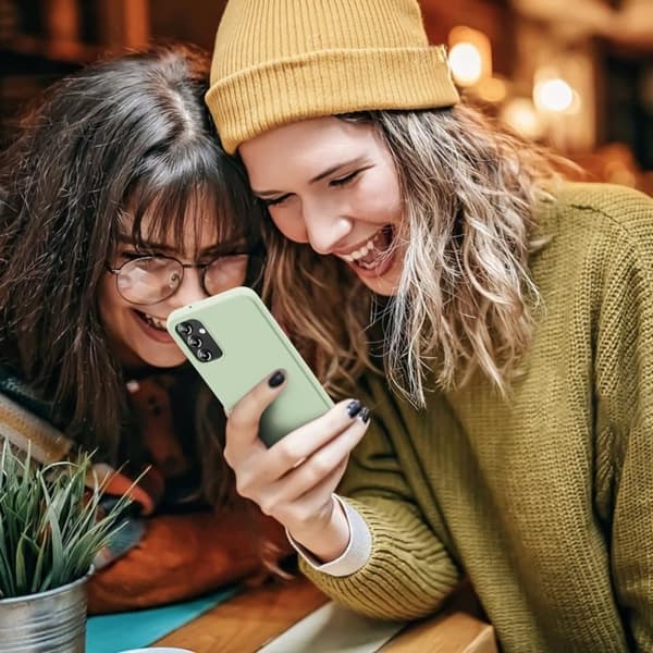 Silikon TPU skal Samsung A35/A355G fodral mobilskal skärmskydd
