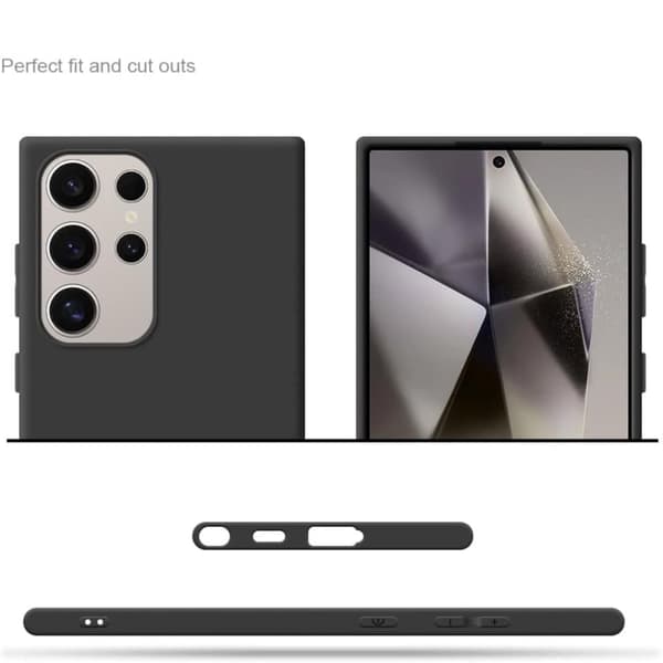 Silikon TPU skal Samsung S25 Ultra fodral mobilskal skärmskydd