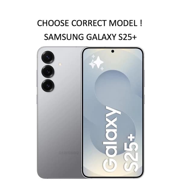 Silikon TPU skal Samsung S25 Plus fodral mobilskal skärmskydd