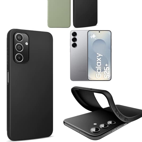 Silikon TPU skal Samsung S25 Plus fodral mobilskal skärmskydd