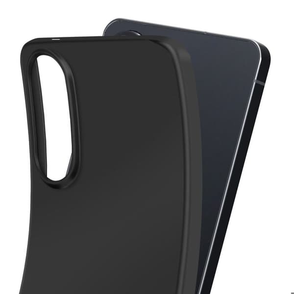 Silicone Fodral för Samsung Galaxy S25 Edge Tunn Lätt Svart