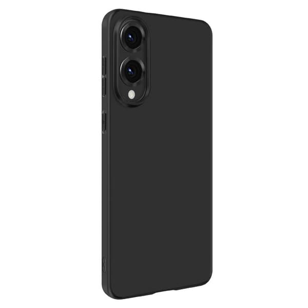 Silicone Fodral för Samsung Galaxy S25 Edge Tunn Lätt Svart