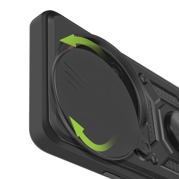 Coque för Xiaomi 15 Ultra Ring Stöd med Kameraskydd Mayaxess Svart