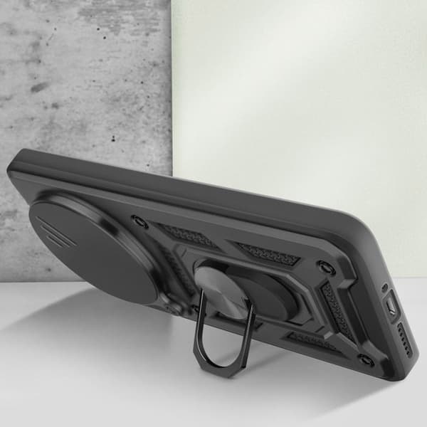 Coque för Xiaomi 15 Ultra Ring Stöd med Kameraskydd Mayaxess Svart