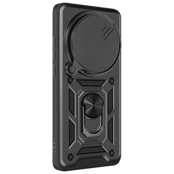 Coque för Xiaomi 15 Ultra Ring Stöd med Kameraskydd Mayaxess Svart