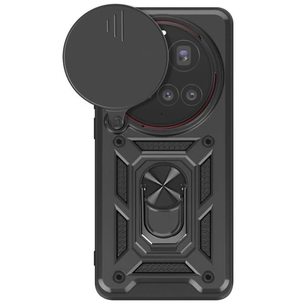 Coque för Xiaomi 15 Ultra Ring Stöd med Kameraskydd Mayaxess Svart