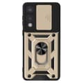 Miniatyrbild 1 av 5: Coque för Samsung S25 Edge Ring Stöd med Kameraskydd Mayaxess Guld