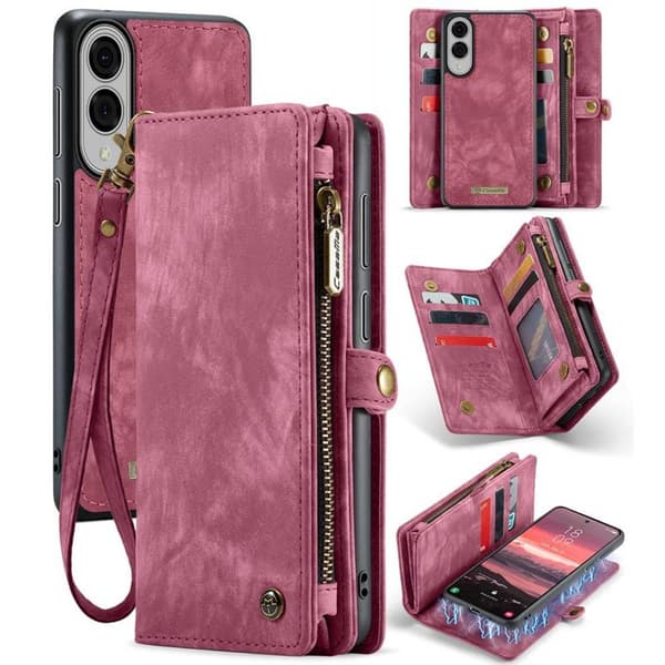 CaseMe puhelimenkotelo 008 8-kortti Samsung Galaxy S25 Edge - Punainen