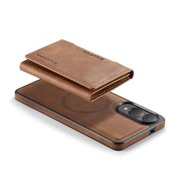 DG-Ming Magking K2 2in1 kotelo Samsung Galaxy S25 Edge - Ruskea